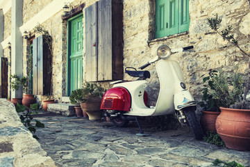 Bilder mit Rahmen Roller Alter Roller in Karpathos Griechenland  © seewhatmitchsee