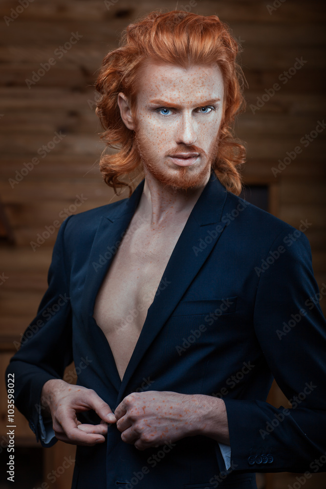 Man with the fiery hair.