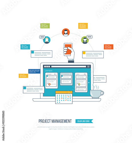 Concept for business analysis, consulting, strategy planning, project management © Idey