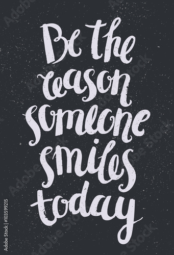 Vector hand drawn quote, phrase. Optimistic, wisdom lettering poster, card. 