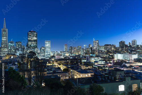 cityscape of San Francisco and skyline © zhu difeng