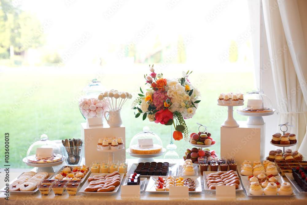 Delicious desserts at a ceremony