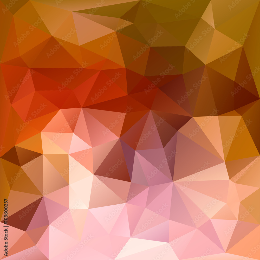 Polygonal mosaic background in red, orange and pink colors. Polygonal mosaic background in red, orange and pink colors.