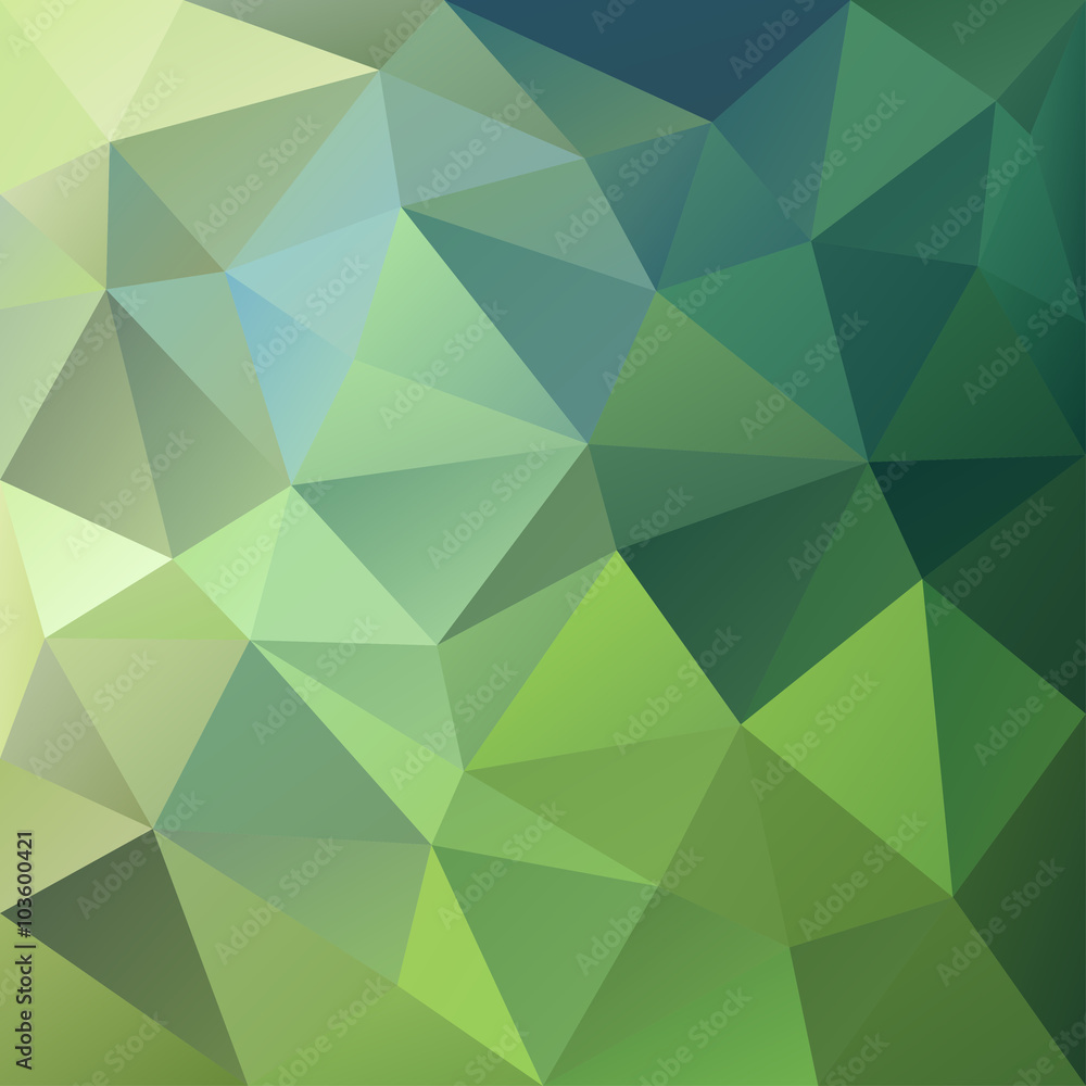 Polygonal mosaic background in green, yellow and blue colors. Polygonal mosaic background in green, yellow and blue colors.