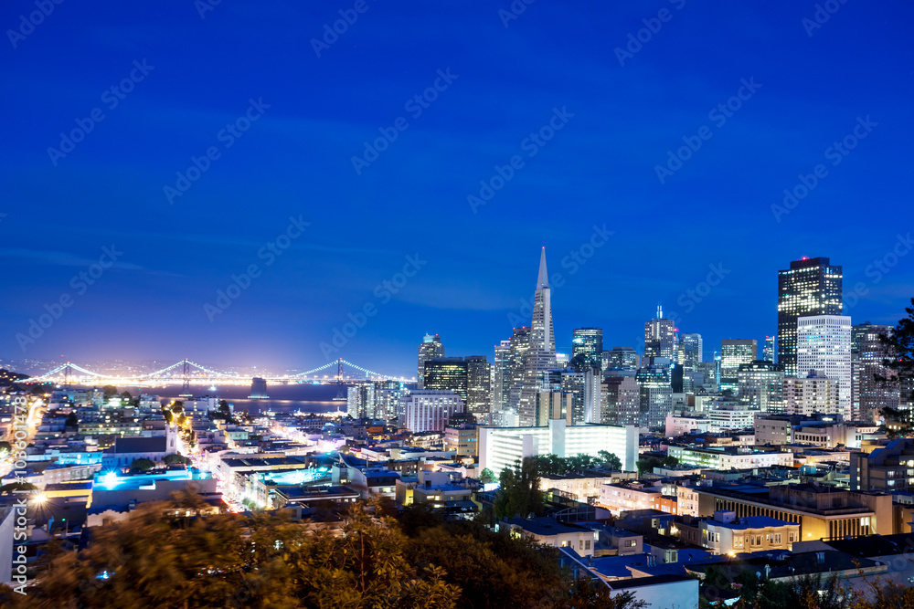 Obraz premium cityscape of San Francisco and skyline