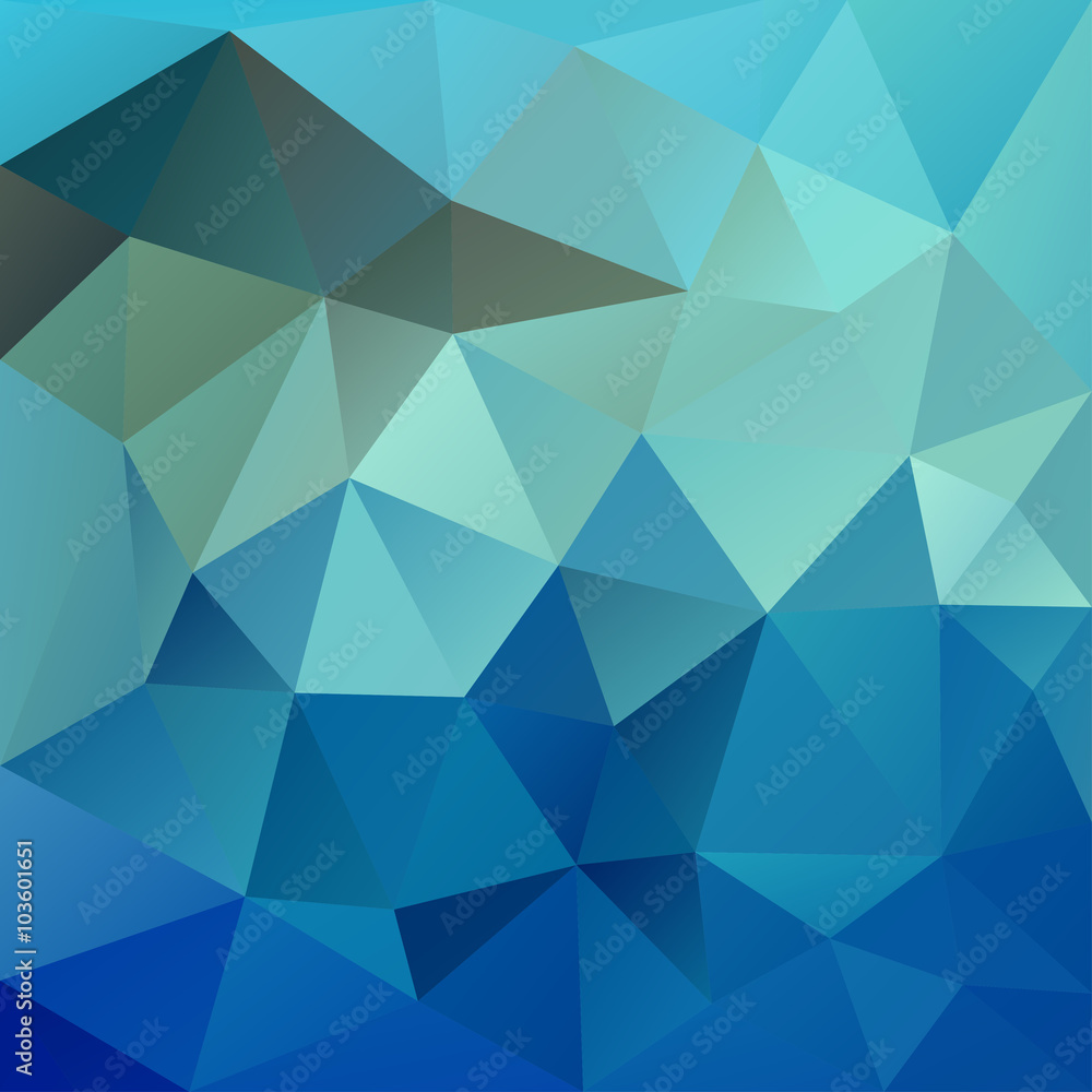 Polygonal mosaic abstract geometry background landscape in blue Polygonal mosaic abstract geometry background landscape in blue