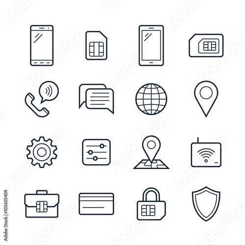 Mobile network operator icons
