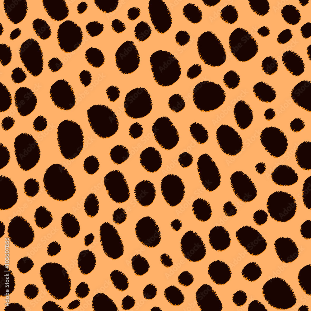 Cheetah Print Scribble Seamless Pattern Cheetah Print Scribble Seamless Pattern