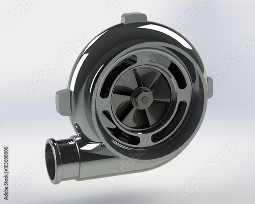  Turbo Compressor 3D render