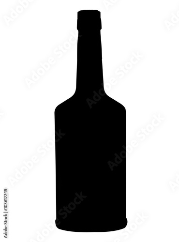 Cuadro en lienzo Bottle of whiskey