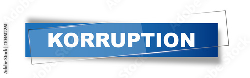 Button | Schild | Korruption
