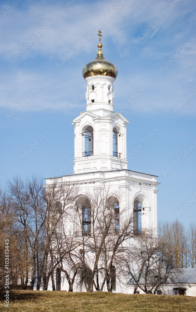 Bell tower of St. George's Cathedral in St. George's Monastery Bell tower of St. George's Cathedral in St. George's Monastery