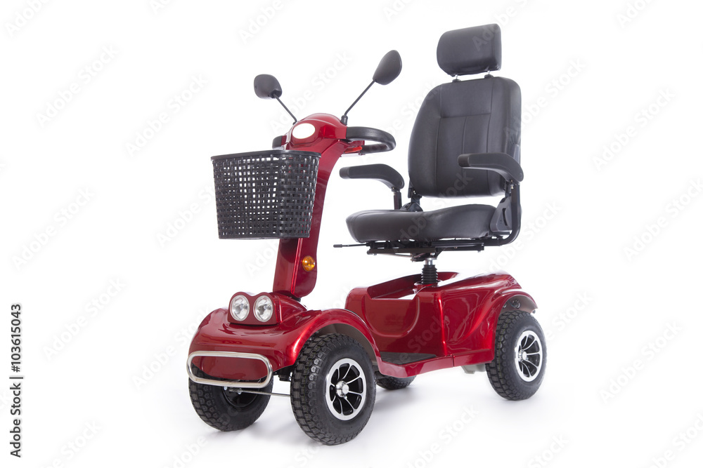 Naklejka premium ogólna skuter inwalidzki dla osób niepełnosprawnych lub starszych przeciwko