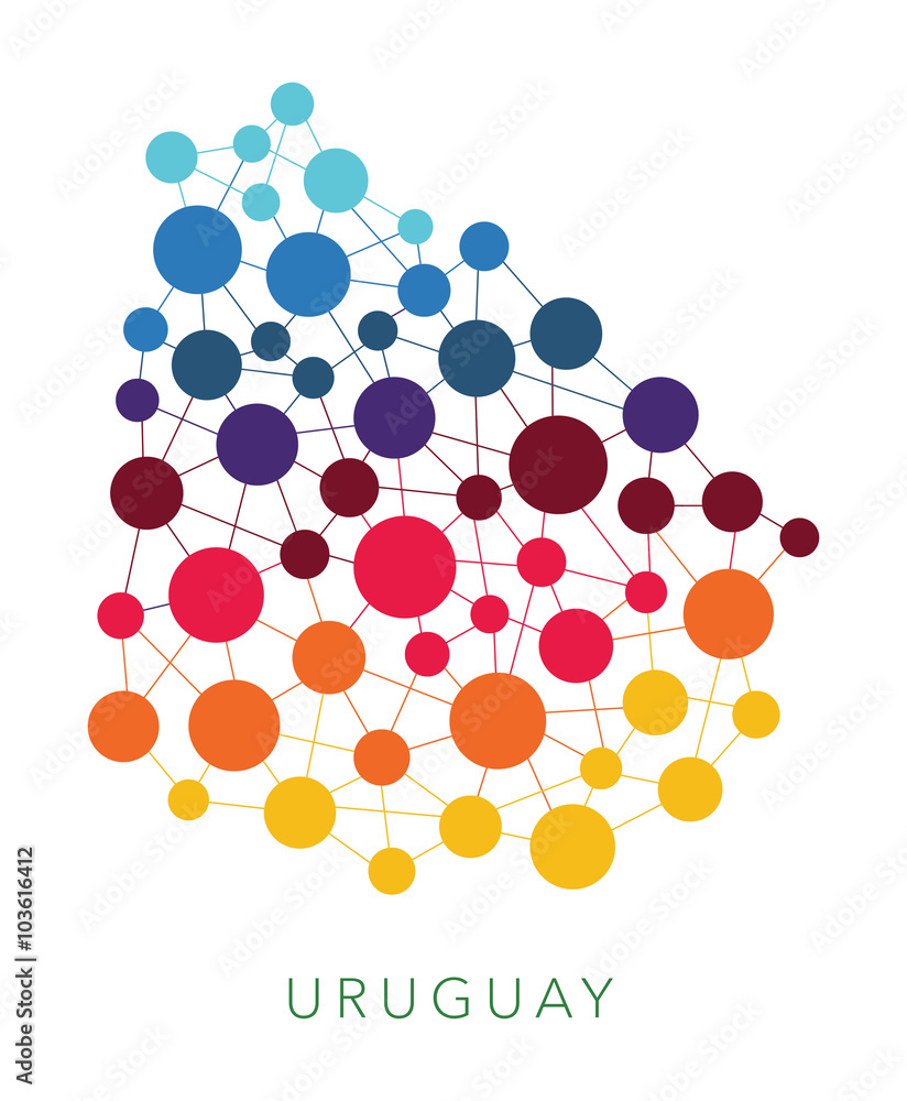 dotted texture Uruguay vector background dotted texture Uruguay vector background