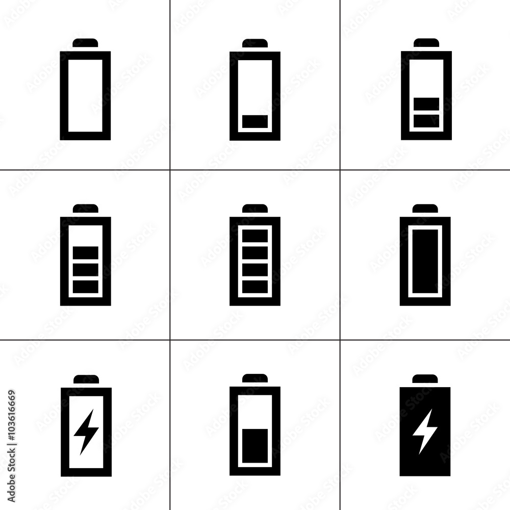 battery icons battery icons