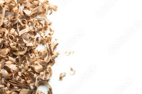 Wood shavings background photo