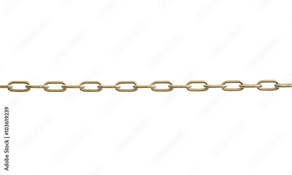 metal chain on white background metal chain on white background