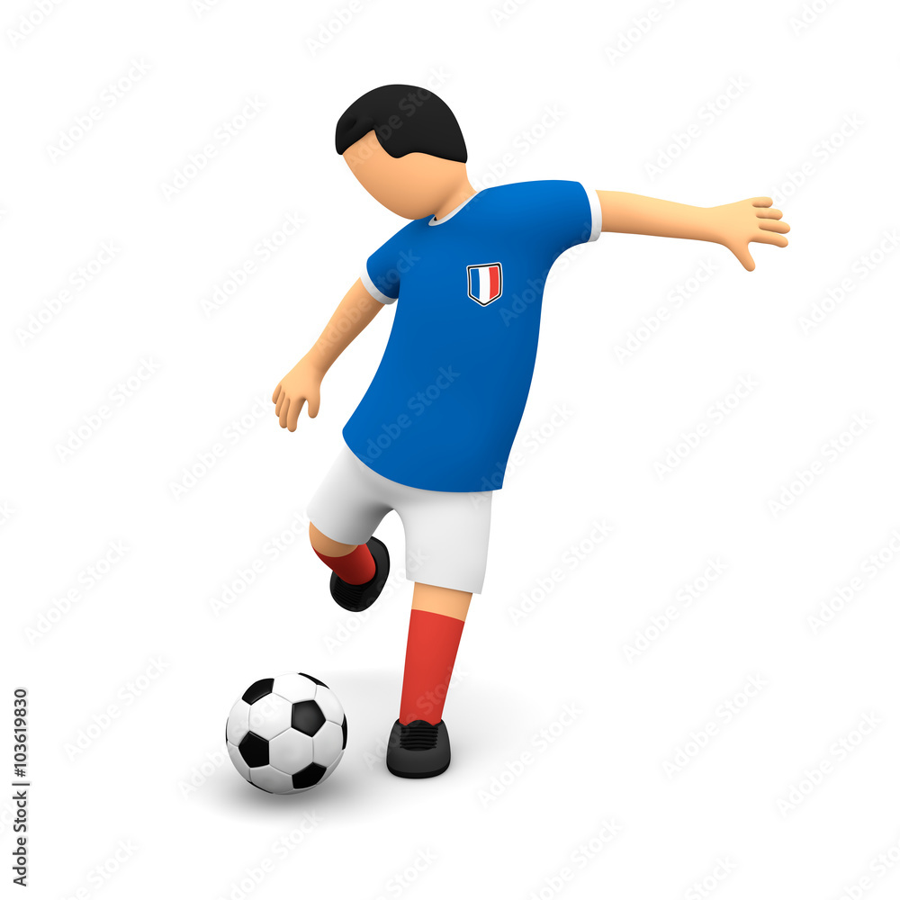 Französische Fußballer, Ball kicken