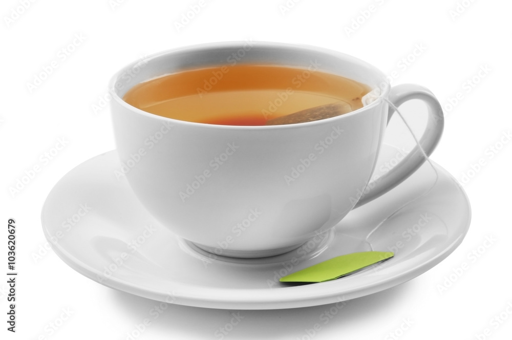Cup of tea isolated on white background Cup of tea isolated on white background