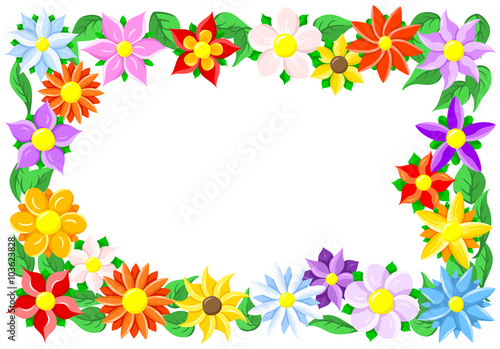 Blumen Umrandung