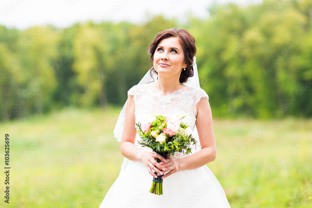 Beautiful bride outdoors Beautiful bride outdoors