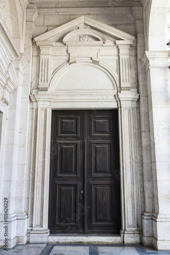 Door of Jeronimos Monastery, Portugal