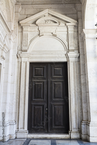 Door of Jeronimos Monastery  Portugal