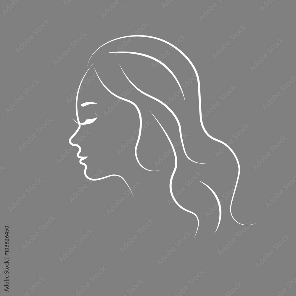 Woman sketch silhouette Woman sketch silhouette