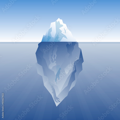 vector illustration of iceberg