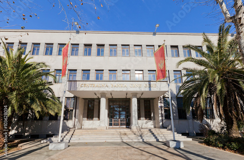 Central Bank of Montenegro in Podgorica, Montenegro