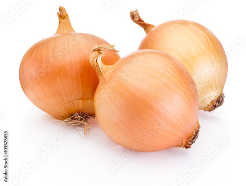 Wallpaper Mural Three onion golden bulbs isolated on white background Torontodigital.ca