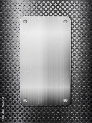 black metal grid and plate vertical