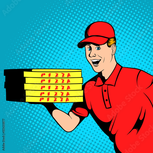 Pizza delivery guy comics