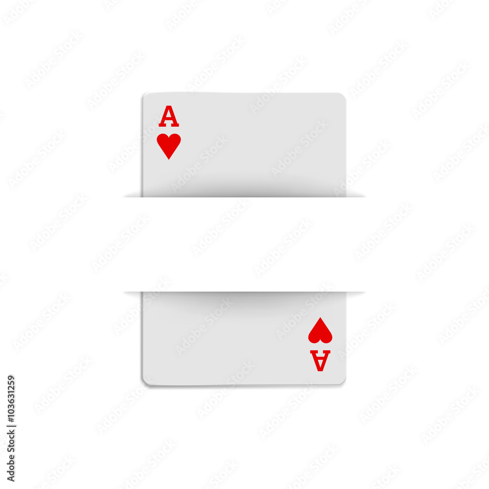 Ace of hearts icon, realistic style Ace of hearts icon, realistic style