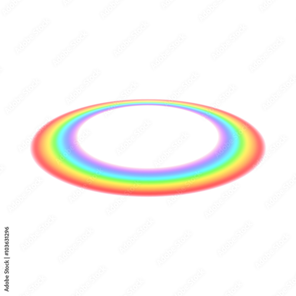 Obraz premium Rainbow icon, realistic style 