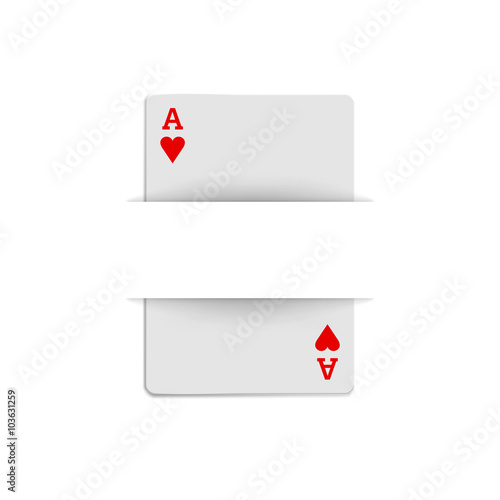 Free Download Ace of hearts icon, realistic style - GFXLoad