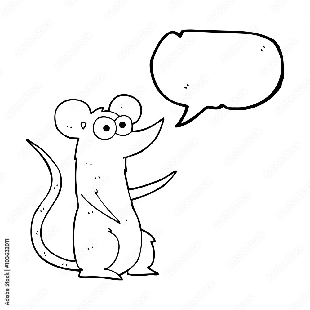 speech bubble cartoon mouse speech bubble cartoon mouse