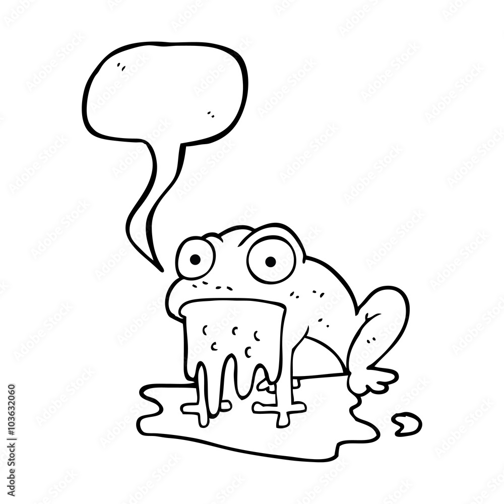 speech bubble cartoon gross little frog speech bubble cartoon gross little frog