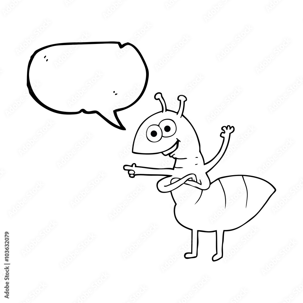 speech bubble cartoon ant speech bubble cartoon ant