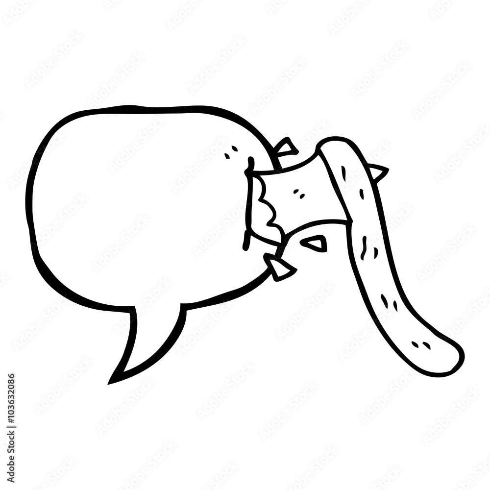 Naklejka premium speech bubble cartoon axe