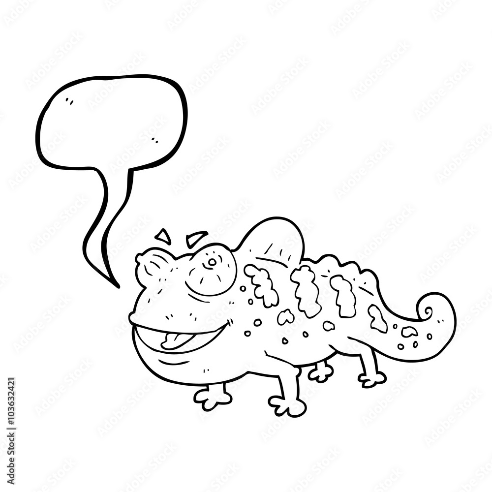 speech bubble cartoon chameleon speech bubble cartoon chameleon