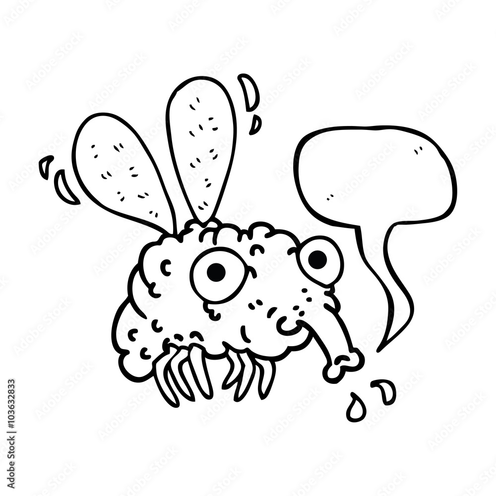 speech bubble cartoon fly speech bubble cartoon fly