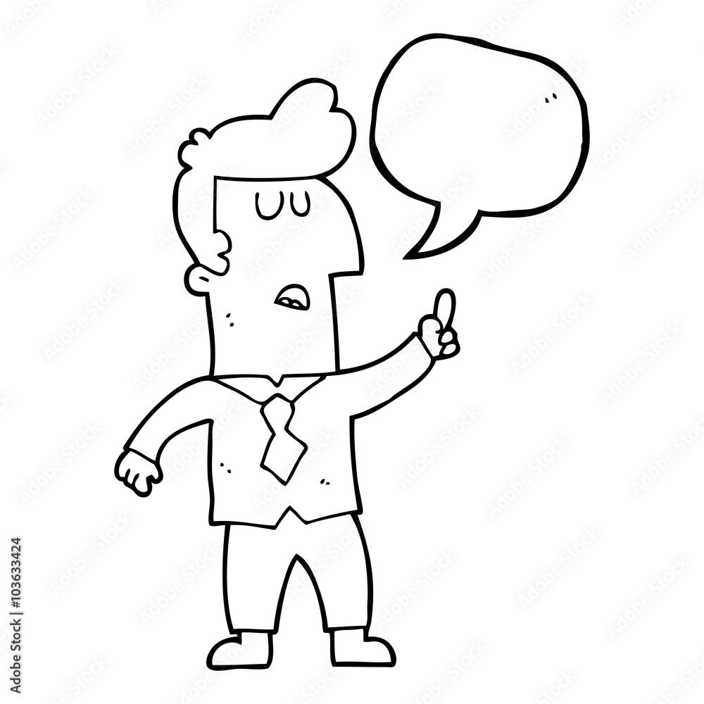 speech bubble cartoon businessman speech bubble cartoon businessman
