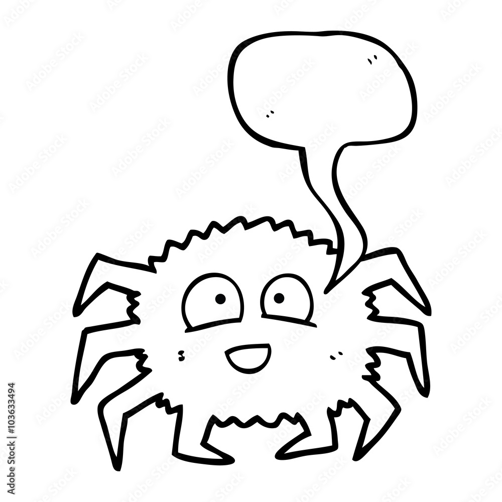 speech bubble cartoon spider speech bubble cartoon spider