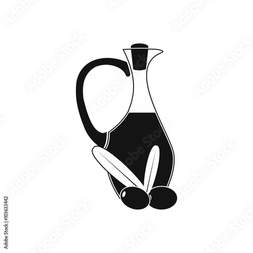 Bottle of olive oil icon, simple style 