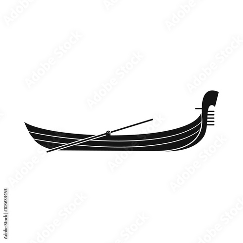 Gondola icon, simple style