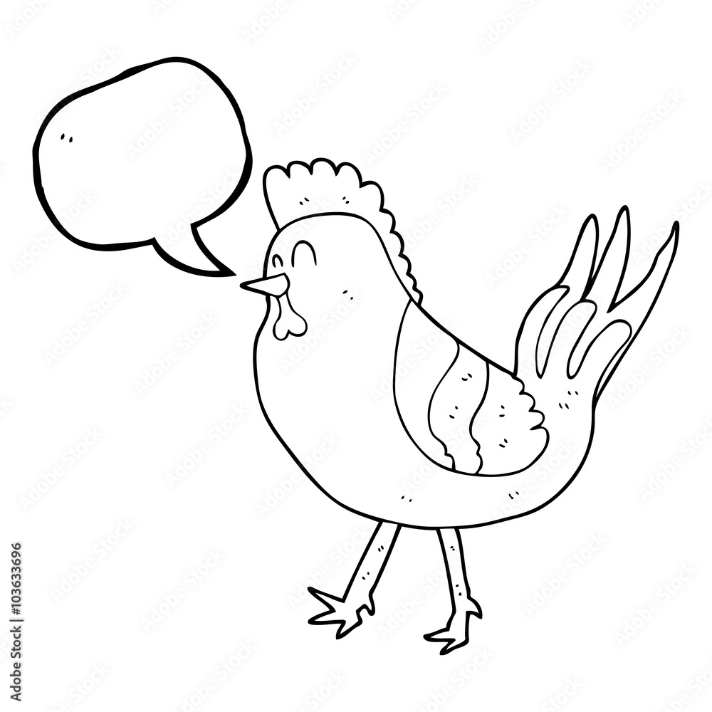 speech bubble cartoon chicken speech bubble cartoon chicken