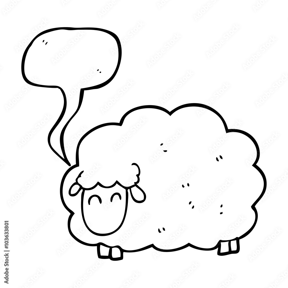 speech bubble cartoon sheep speech bubble cartoon sheep