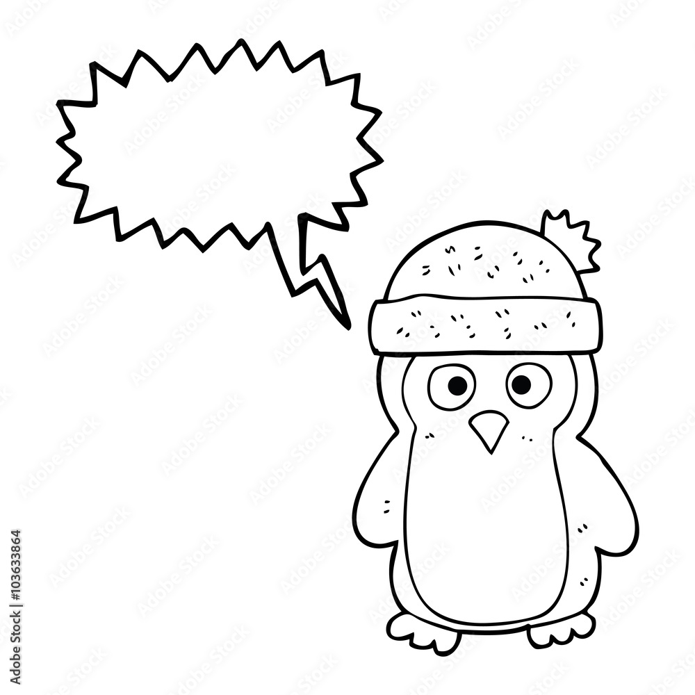 speech bubble cartoon penguin speech bubble cartoon penguin