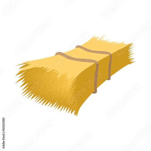 Haystack cartoon icon
